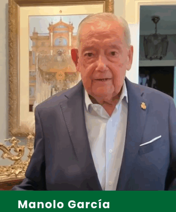 Los Macarenos quieren con Manolo García, una vida entregada a la Hermandad de la Macarena